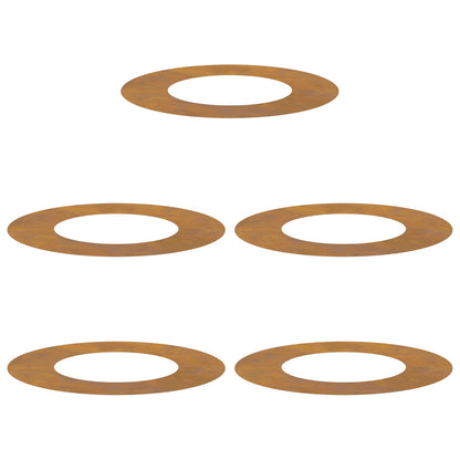 geschikt voor platte boomringen 5 pcs Bruin Ø40 / 70 cm