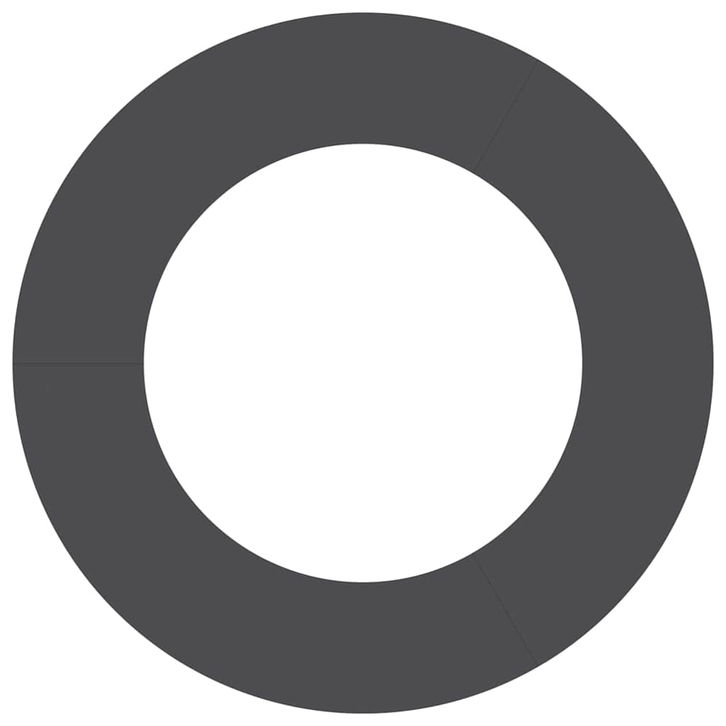 geschikt voor platte boomringen 5 pcs Zwart Ø50 / 80 cm Staal