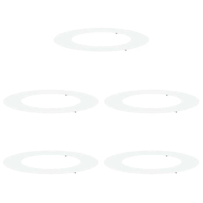 geschikt voor platte boomringen 5 pcs Wit Ø50 / 80 cm Staal