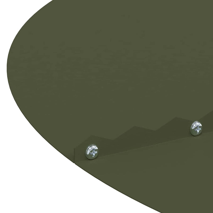 geschikt voor platte boomring Olijfgroen Ø50 / 80 cm Staal