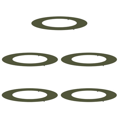 geschikt voor platte boomringen 5 pcs Olijfgroen Ø50 / 80 cm