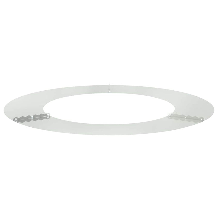 geschikt voor platte boomring Zilver Ø50 / 80 cm