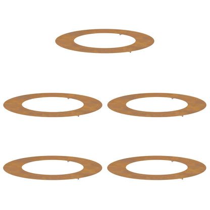 geschikt voor platte boomringen 5 pcs Bruin Ø50 / 80 cm