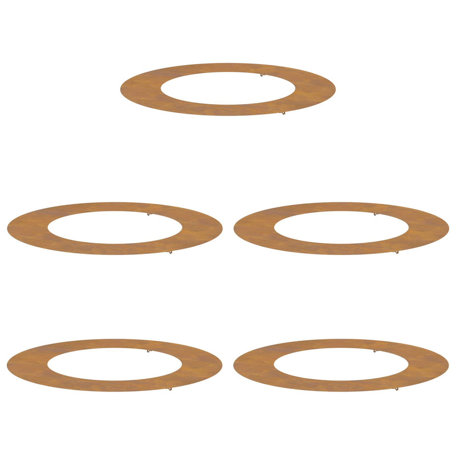 geschikt voor platte boomringen 5 pcs Bruin Ø50 / 80 cm