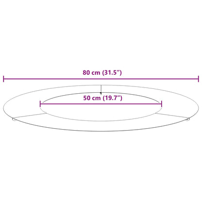 geschikt voor platte boomringen 5 pcs Bruin Ø50 / 80 cm