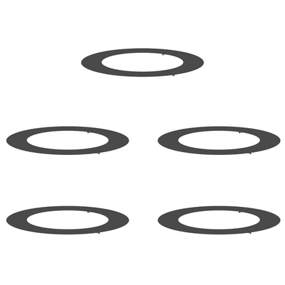 geschikt voor platte boomringen 5 pcs Zwart Ø60 / 90 cm Staal