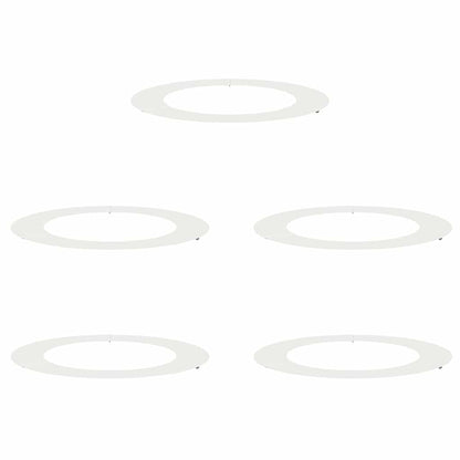 geschikt voor platte boomringen 5 pcs Wit Ø60 / 90 cm Staal