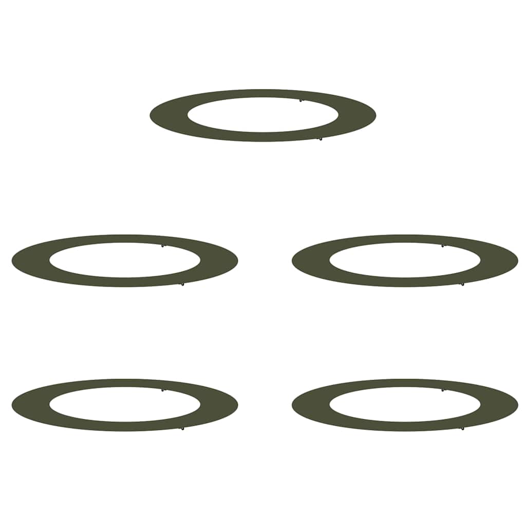 geschikt voor platte boomringen 5 pcs Olijfgroen Ø60 / 90 cm