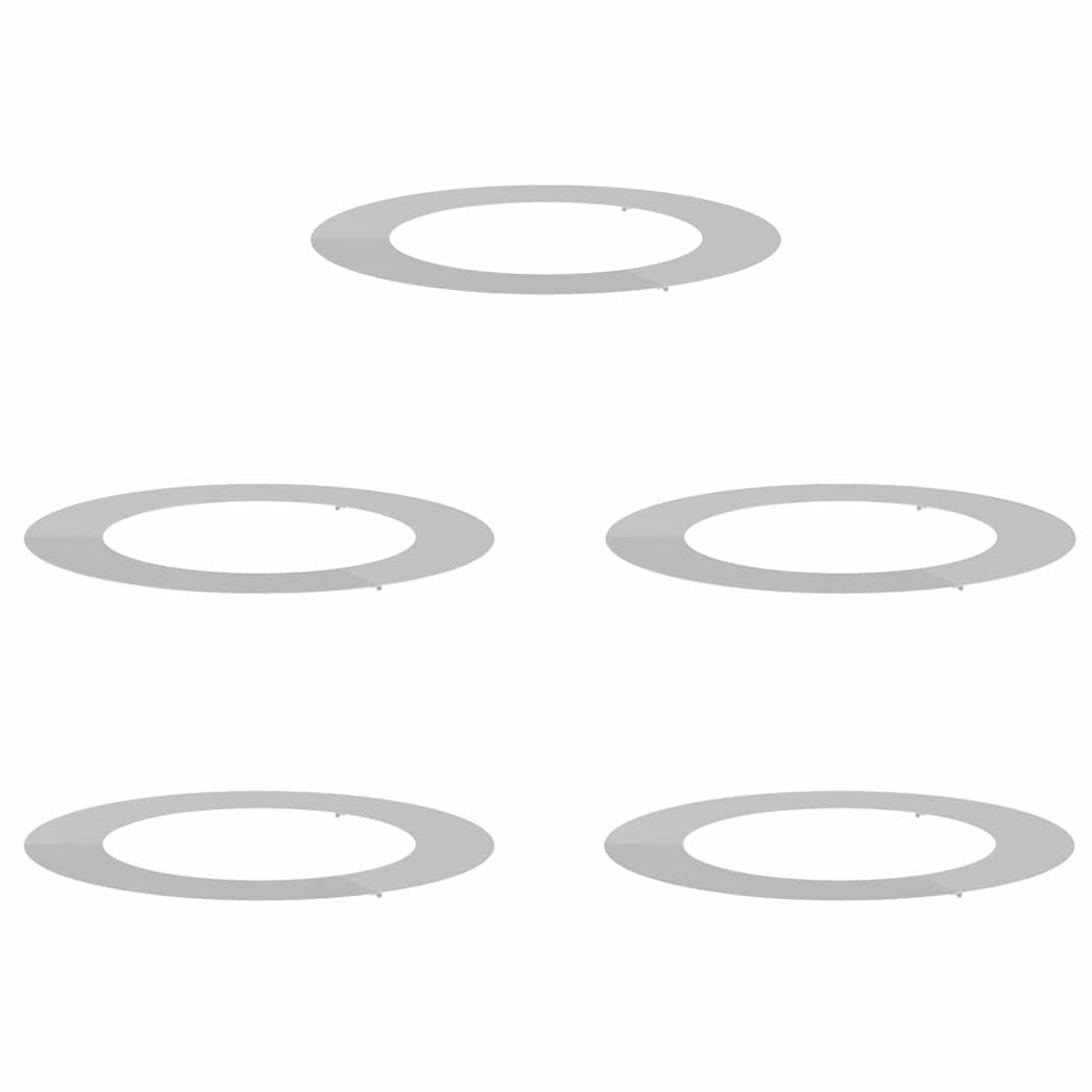 geschikt voor platte boomringen 5 pcs Zilver Ø60 / 90 cm