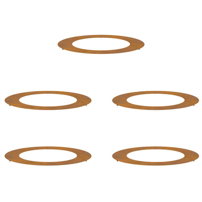 geschikt voor platte boomringen 5 pcs Bruin Ø60 / 90 cm