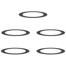 Platterring 5 stuks Zwart Ø90/120 cm Staal