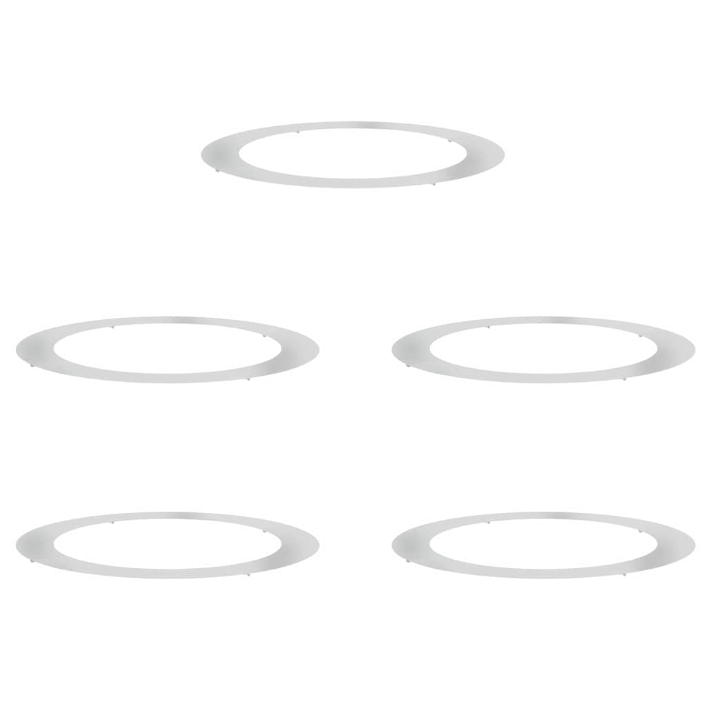 geschikt voor platte boomringen 5 pcs Zilver Ø90 / 120 cm