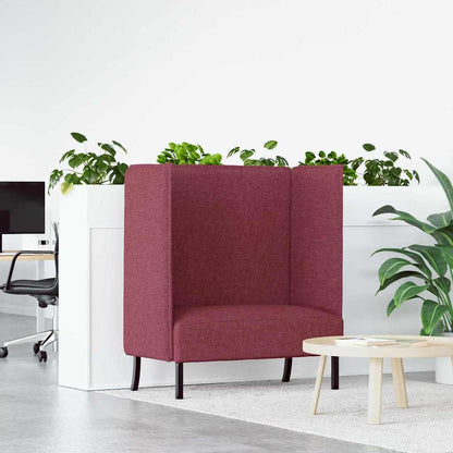 Hoge Rug Bank 109 X 56 X 121 Cm Stof Wijnrood