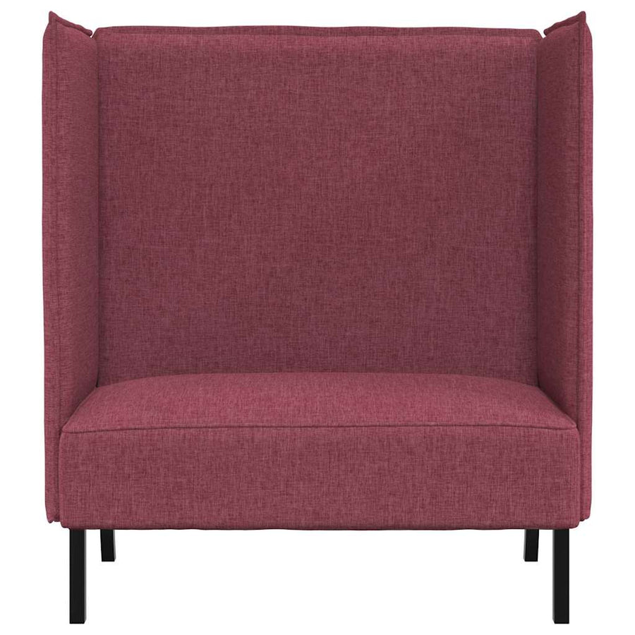 Hoge Rug Bank 109 X 56 X 121 Cm Stof Wijnrood