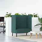Bank 101 cm stof donkergroen