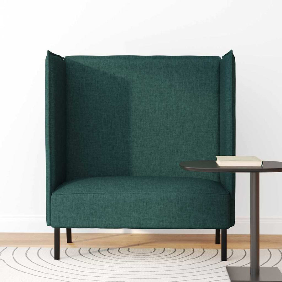 Hoge Rug Bank 101Cm Stof Donkergroen