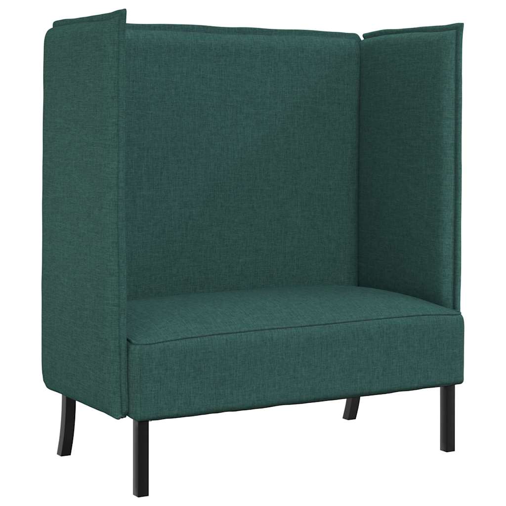 Hoge Rug Bank 101Cm Stof Donkergroen