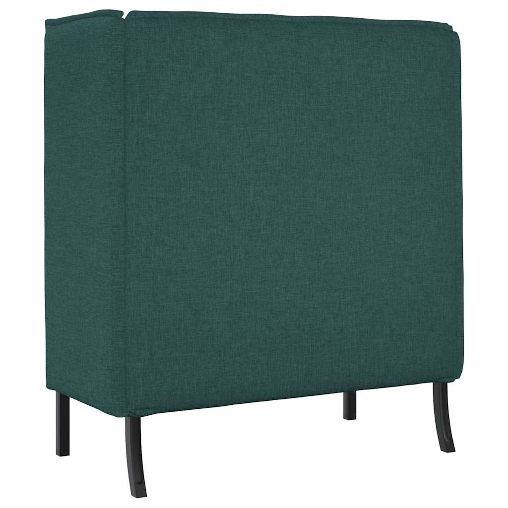 Hoge Rug Bank 101Cm Stof Donkergroen