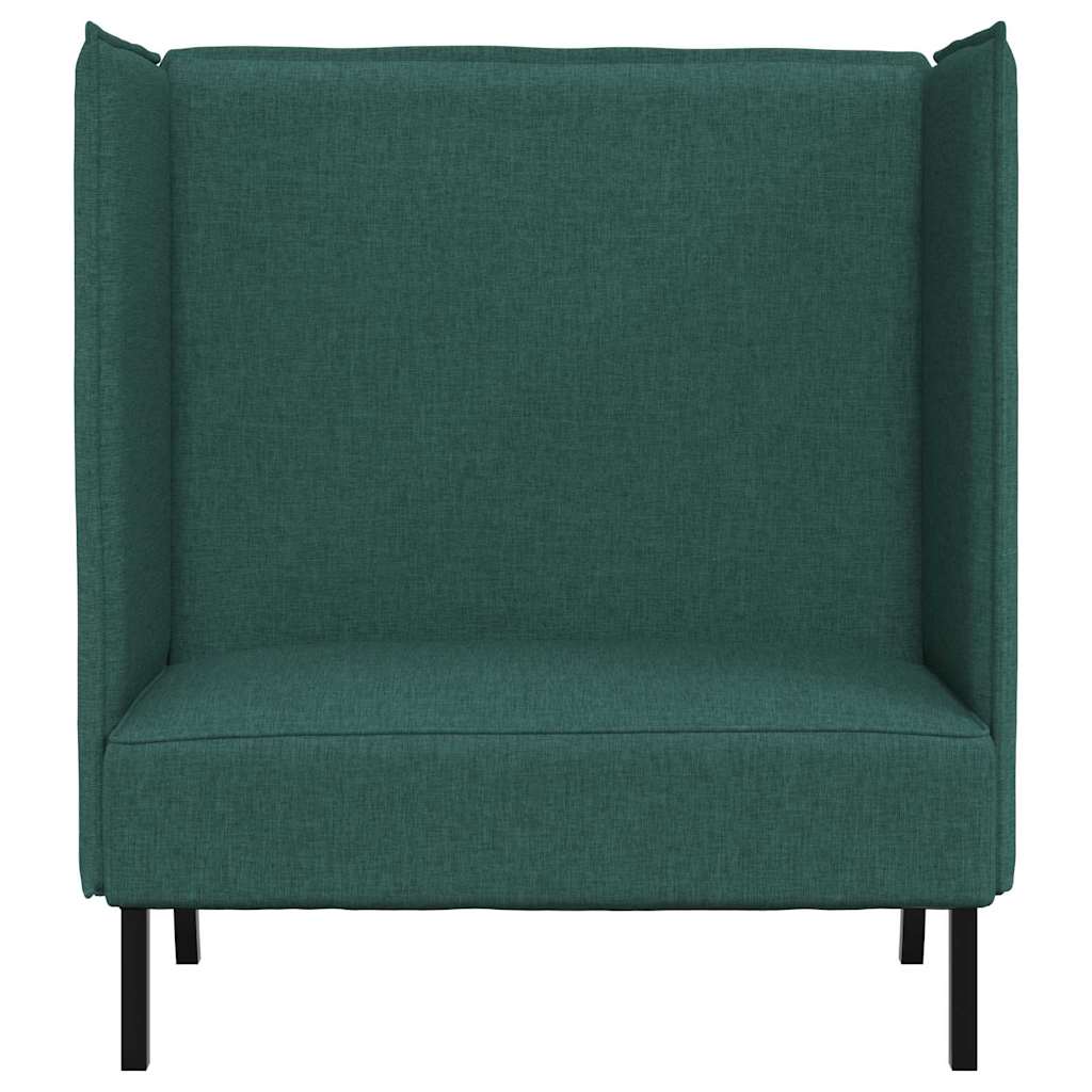 Hoge Rug Bank 101Cm Stof Donkergroen