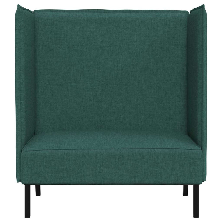 Hoge Rug Bank 101Cm Stof Donkergroen