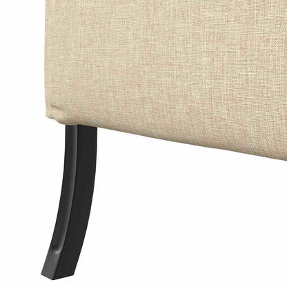 Hoge Rug Bank 101cm Crème Stof