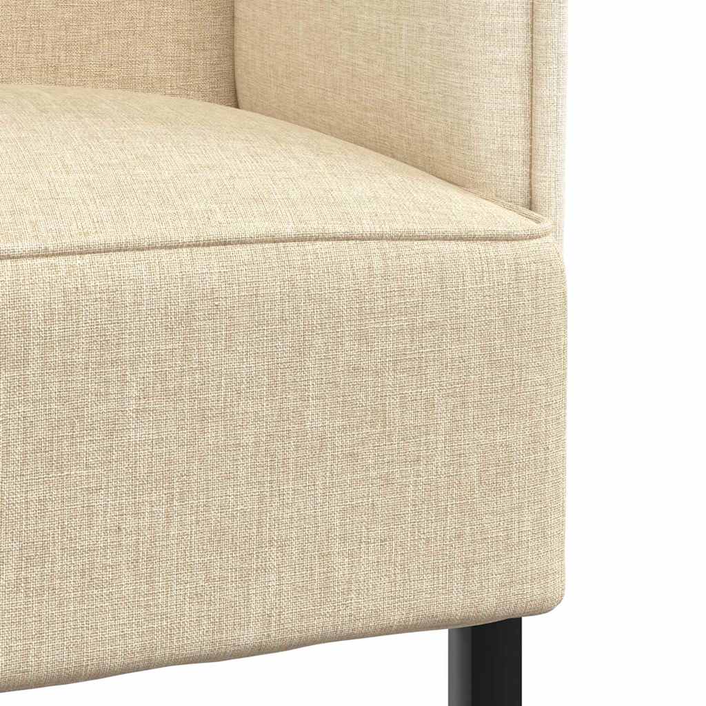 Hoge Rug Bank 101cm Crème Stof