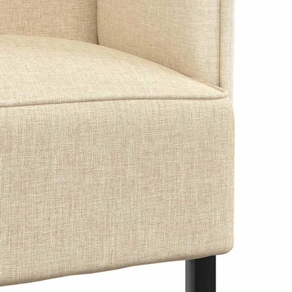 Hoge Rug Bank 101cm Crème Stof