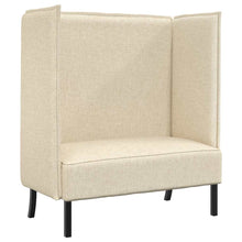 Hoge Rug Bank 101cm Crème Stof