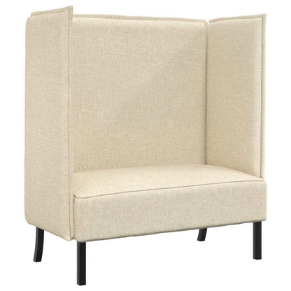 Hoge Rug Bank 101cm Crème Stof