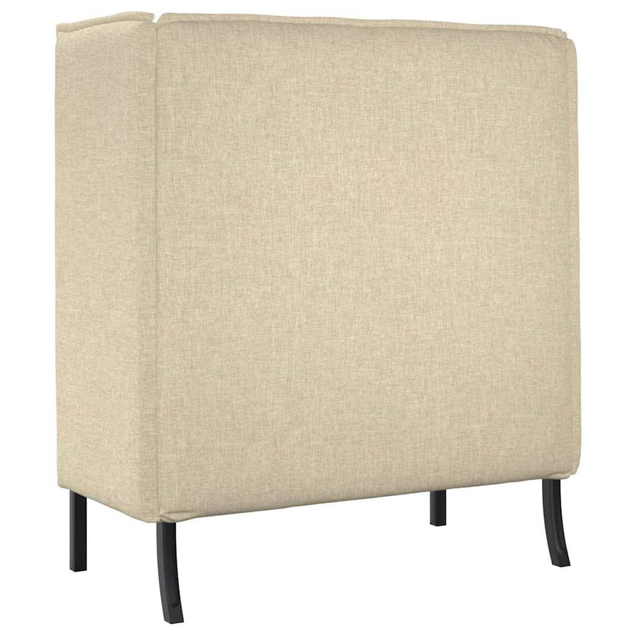 Hoge Rug Bank 101cm Crème Stof
