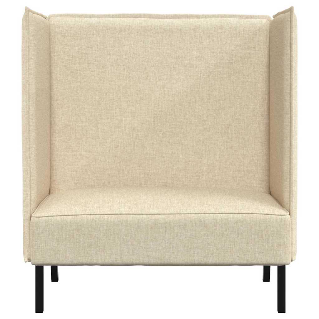 Hoge Rug Bank 101cm Crème Stof