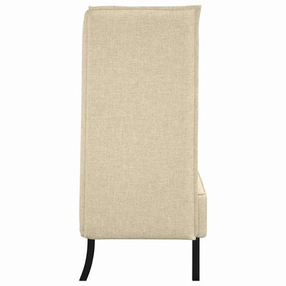 Hoge Rug Bank 101cm Crème Stof