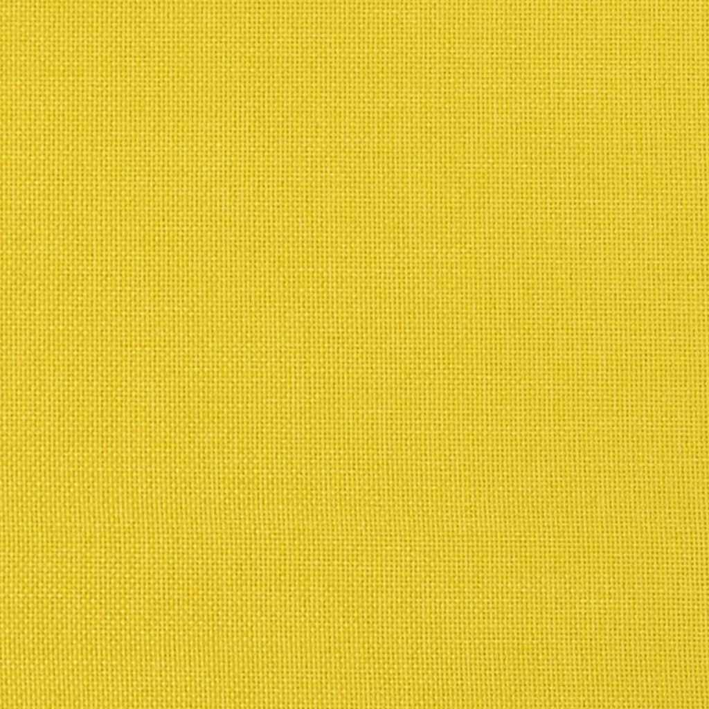 Hoge Rug Bank 101cm Lichtgeel Stof