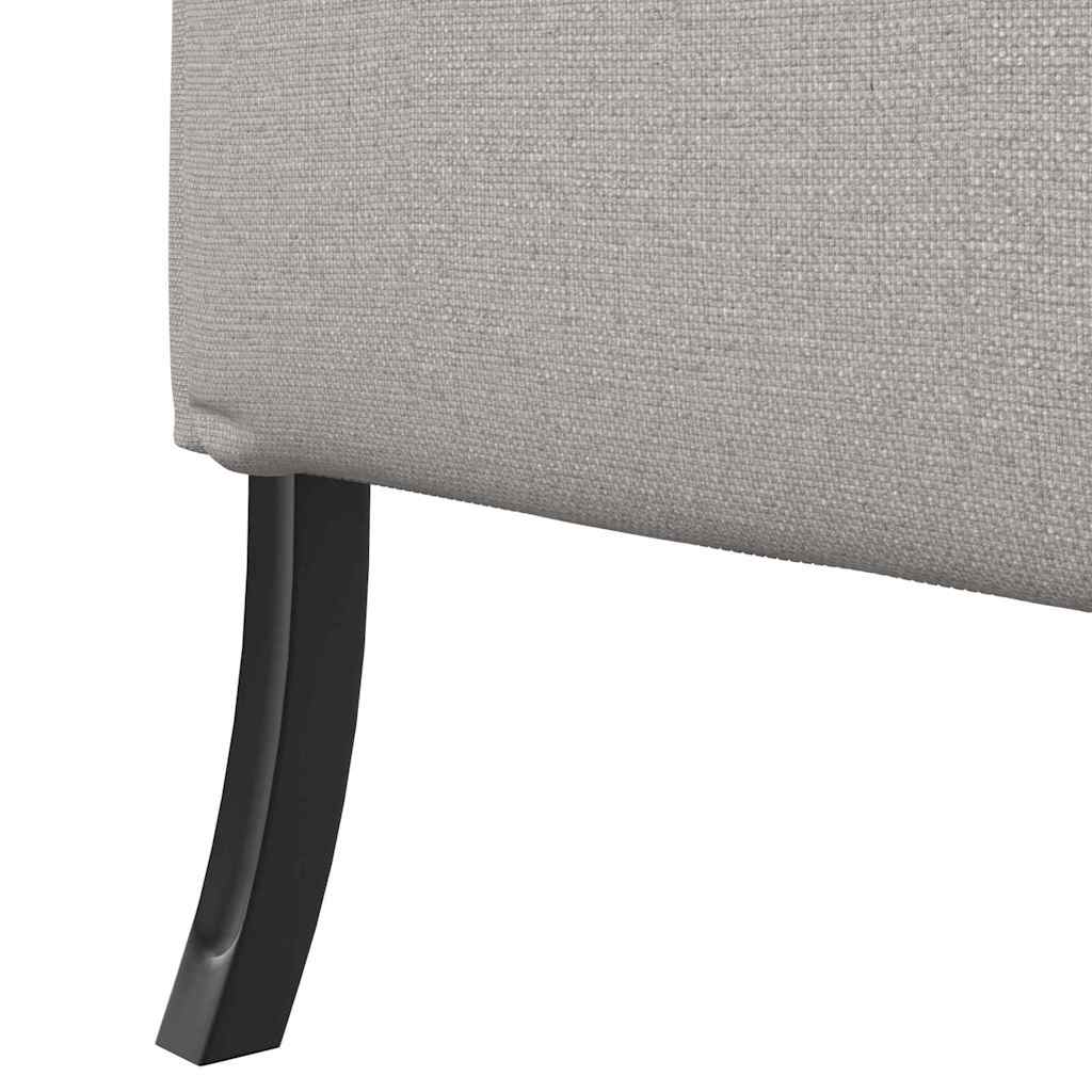 Hoge Rug Bank 101Cm Stof Wolken grijs