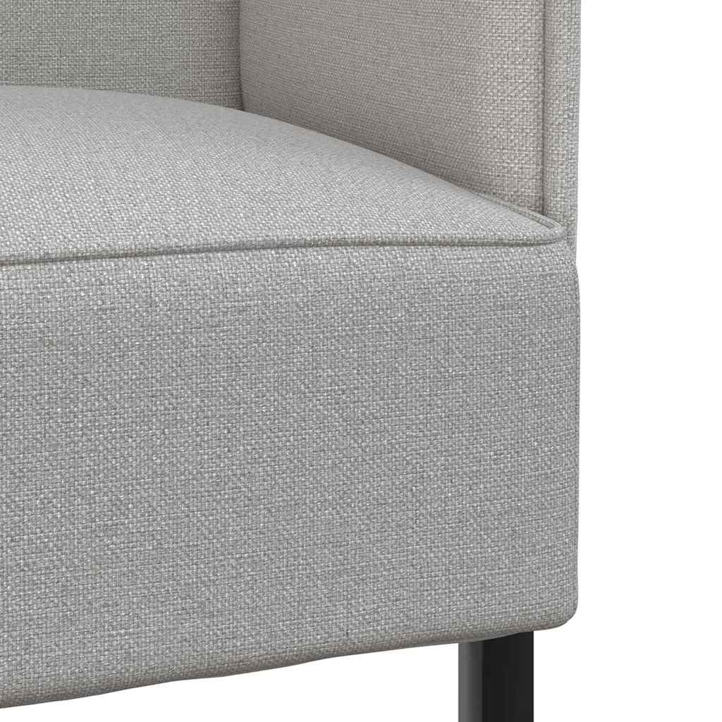Hoge Rug Bank 101Cm Stof Wolken grijs
