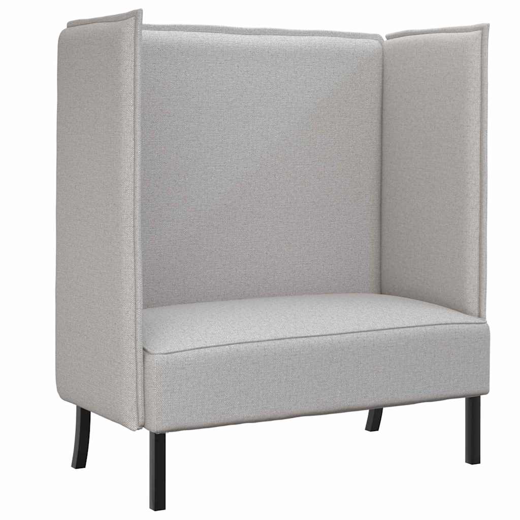 Hoge Rug Bank 101Cm Stof Wolken grijs