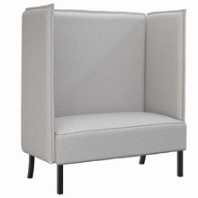 Hoge Rug Bank 101Cm Stof Wolken grijs