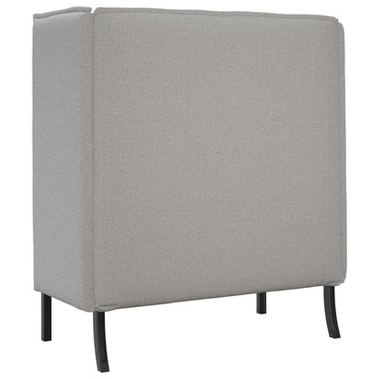 Hoge Rug Bank 101Cm Stof Wolken grijs
