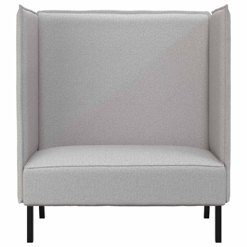 Hoge Rug Bank 101Cm Stof Wolken grijs