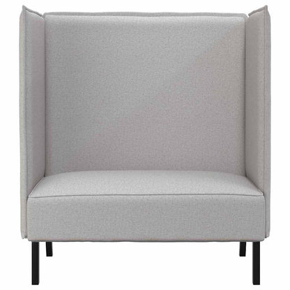 Hoge Rug Bank 101Cm Stof Wolken grijs