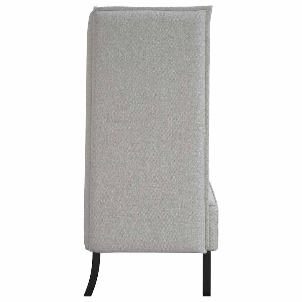 Hoge Rug Bank 101Cm Stof Wolken grijs