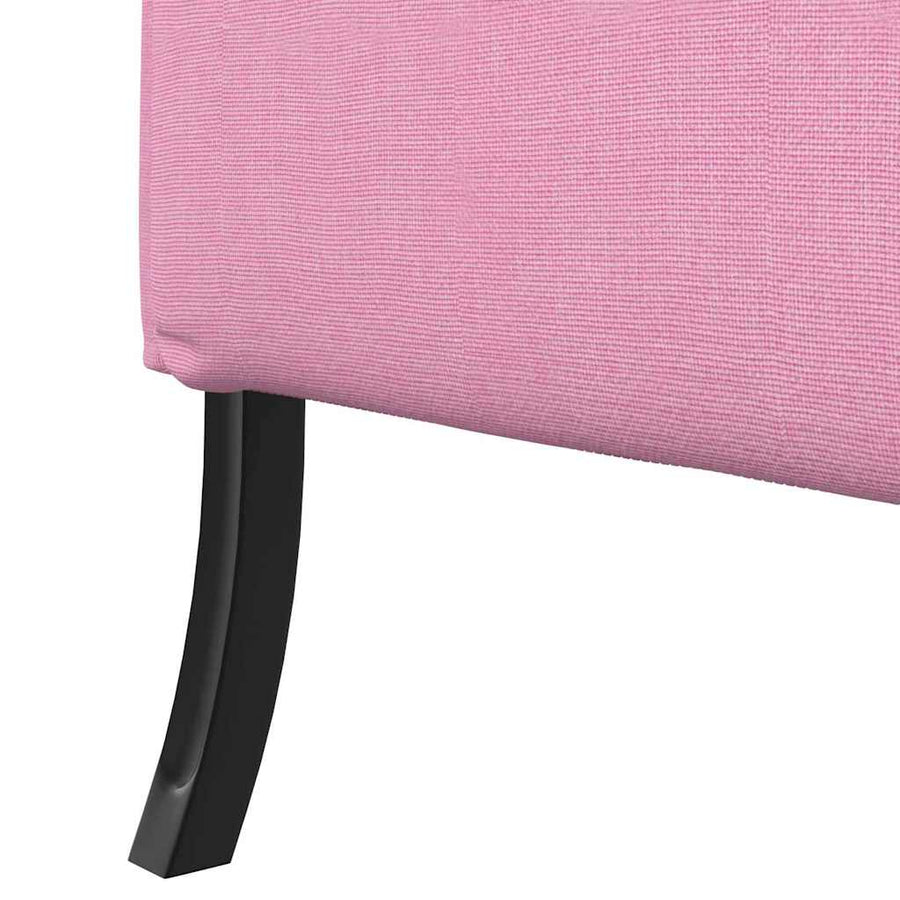 Hoge Rug Bank 101Cm Stof Roze