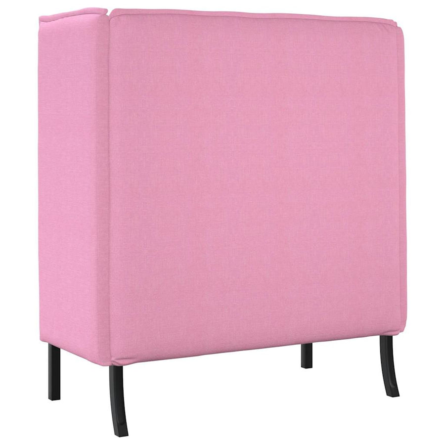 Hoge Rug Bank 101Cm Stof Roze