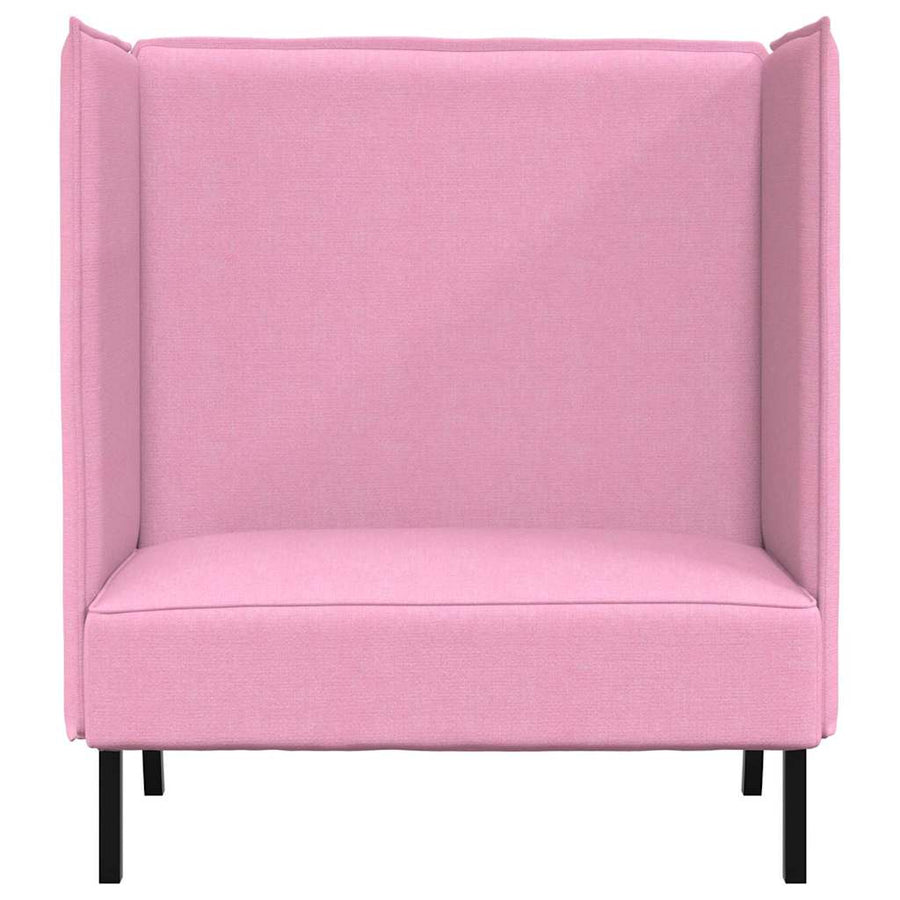 Hoge Rug Bank 101Cm Stof Roze