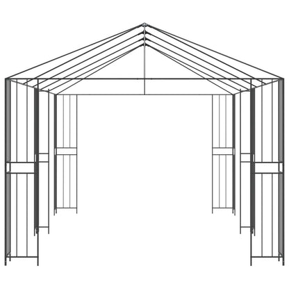 Gazebo Frame 6 x 3 m Zwart Staal