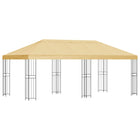 Marquee with sidewalls 6 x 3 m Cream Polyester and steel