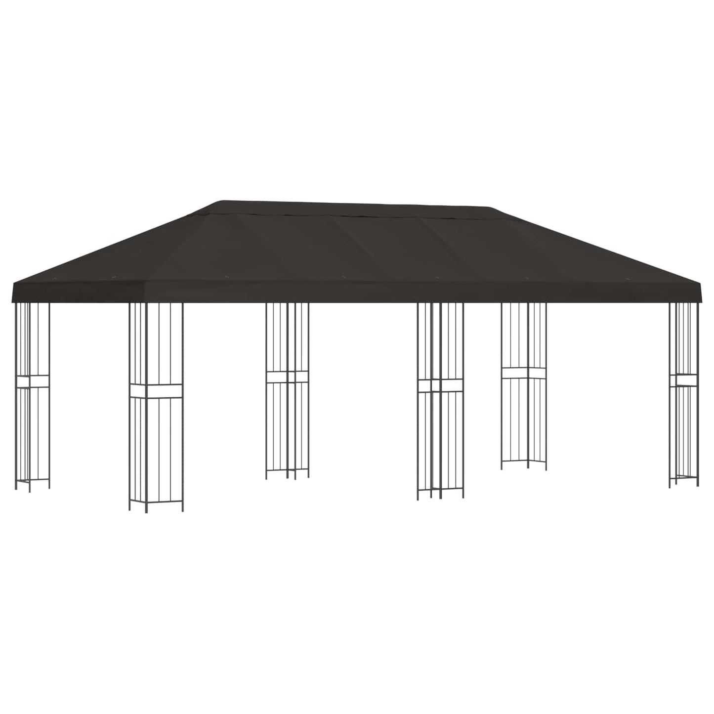 Paviljoen met zijwanden 6 x 3 m Antracietkleurig