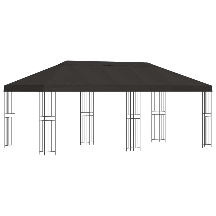 Paviljoen met zijwanden 6 x 3 m Antracietkleurig