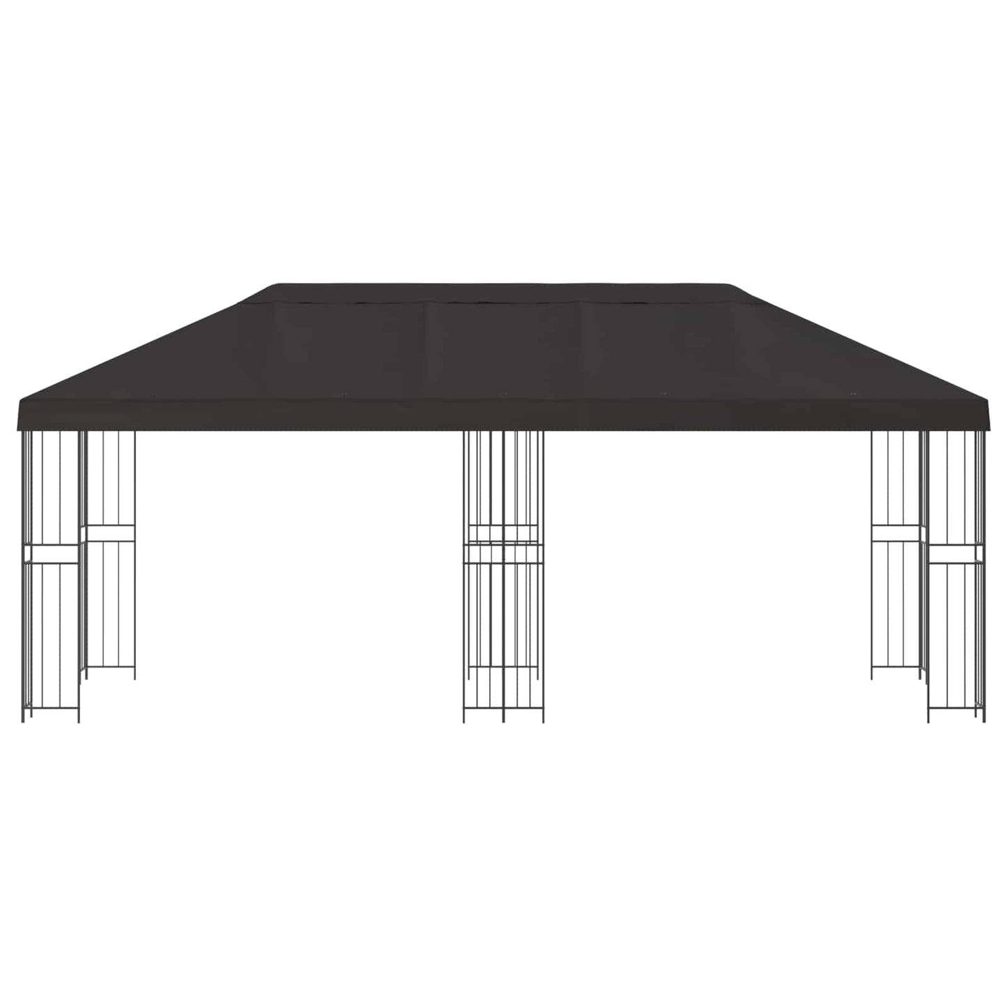Paviljoen met zijwanden 6 x 3 m Antracietkleurig