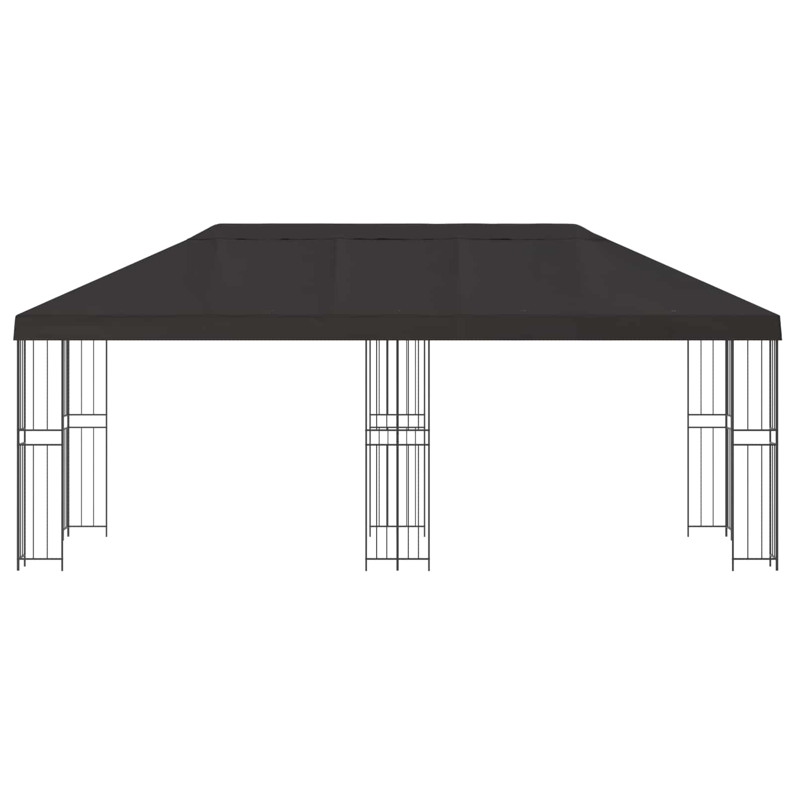 Paviljoen met zijwanden 6 x 3 m Antracietkleurig